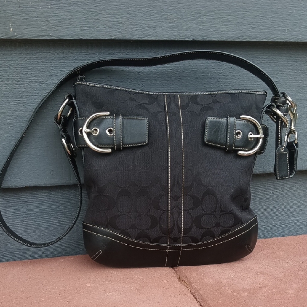 Coach Black Signature Purse